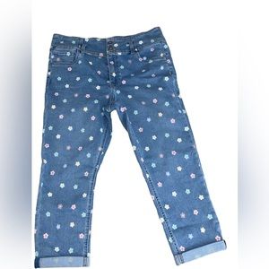 No boundaries double buttons roll cuff jeans